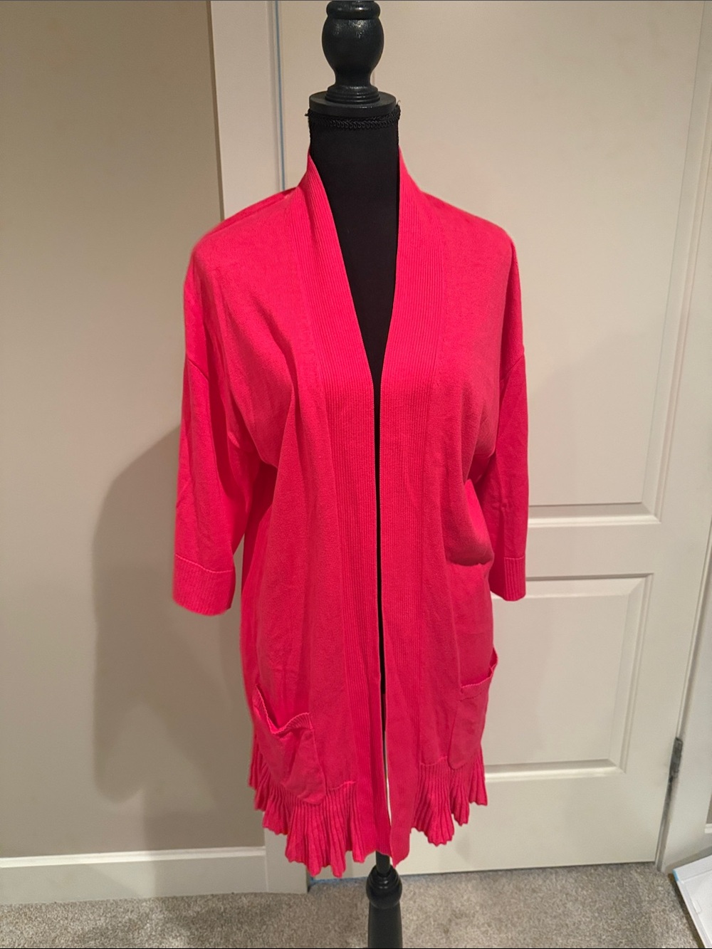 Pink cardigan